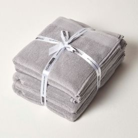 Dove Grey 100% Combed Egyptian Cotton Towel Bale Set 700 GSM