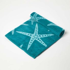 Blue Starfish 100% Recycled Cotton Beach Towel
