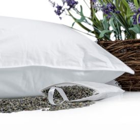 Set of Two Dried Lavender Filled Pouches for Homescapes Lavender Pillow 