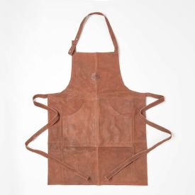Brown Real Leather BBQ Apron