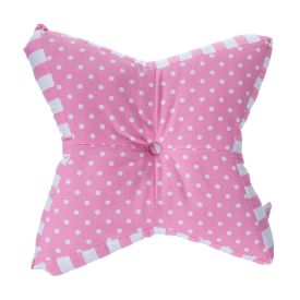 Pink Polka Dots Star Floor Cushion