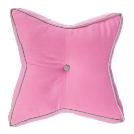 Pink and Grey Star Floor Cushion
