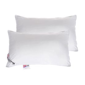 LATEST  Hollowfibre Filled a Pair of Extra Filled JUMBO LUXURY PILLOWS UK Seller 