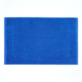 Imperial Plain Cotton Royal Blue Bath Mat