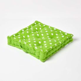 Cotton Green Stars Floor Cushion