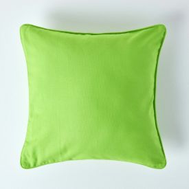 Cotton Plain Green Cushion Cover