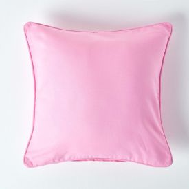 Cotton Plain Pink Cushion Cover, 60 x 60 cm