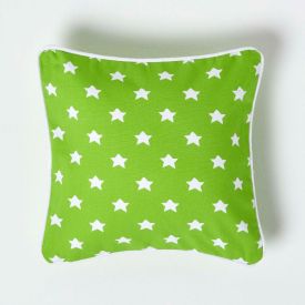 Cotton Green Stars Cushion Cover