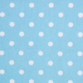 Pure Cotton Blue Polka Dots Fabric 150cm Wide