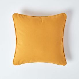 Cotton Plain Mustard Yellow Cushion Cover 