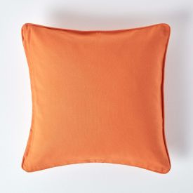 Cotton Plain Burnt Orange Cushion Cover 