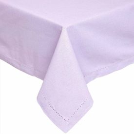 Plain Cotton Mauve Tablecloth