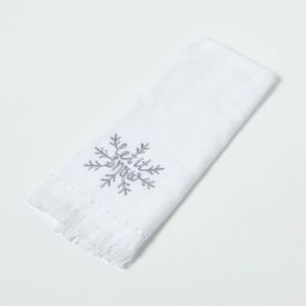 Cotton Snowflake Christmas Tea Towel