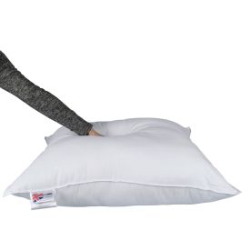 1 x 65cm x 65cm Square Euro Continental Hollowfibre Pillow Luxury British Made 