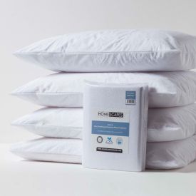 Terry Towelling Waterproof Pillow Protectors, Pack of 4