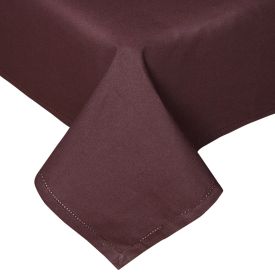 Plain Cotton Chocolate Tablecloth