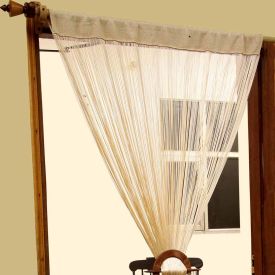 Polyester Beige String Curtain
