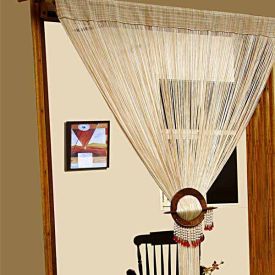 Polyester Ivory String Curtain