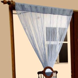 Polyester String Curtain Blue