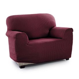 Luxury ‘Clare’ One Seater Armchair Cover Multi-Stretch Slipcover Protector, Purple
