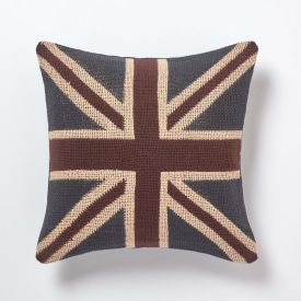 Jacquard Union Jack Cushion Cover British Flag Tapestry