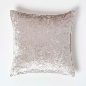 Cream Luxury Crushed Velvet Cushion Cover