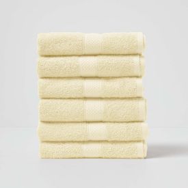 Turkish Cotton Hand Towel Set, Yellow