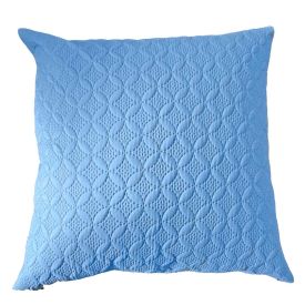 Ultrasonic Blue Quilted Embossed Cushion Cover