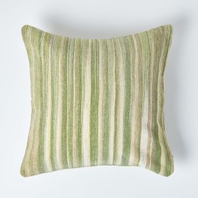 Cotton Chenille Tie Dye Green Cushion Cover