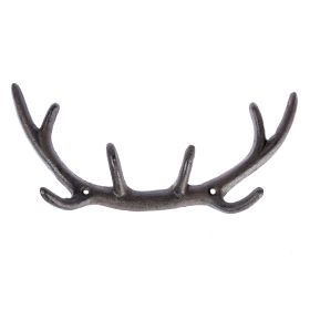 Deer Antler Cast Iron Coat Hook, 8 Hooks