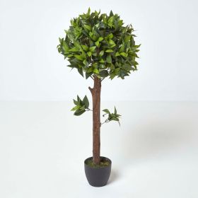 One Ball Bay Topiary Tree 3 Feet Tall Artificial Plant or Tree