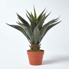 Green 'Century Plant' Artificial Agave Americana with Pot, 65 cm
