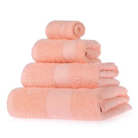 Turkish Cotton Peach Bath Towel Set