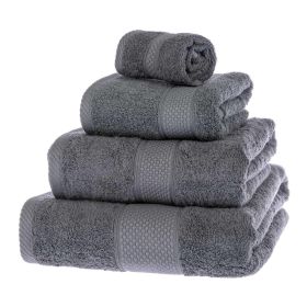 Turkish Cotton Grey Bath Towel Set