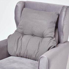 Charcoal Grey Cotton Back Support Cushion