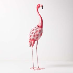 Metal Pink Flamingo, 68 cm Tall