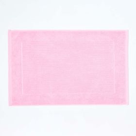 Imperial Plain Cotton Pink Bath Mat