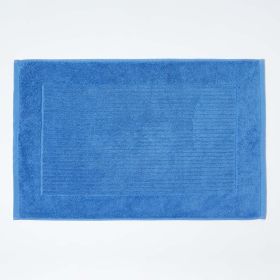 Imperial Plain Cotton Cobalt Blue Bath Mat