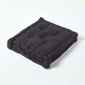 Cotton Black Floor Cushion