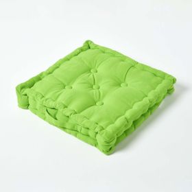 Cotton Lime Green Floor Cushion