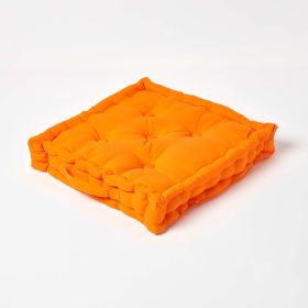 Cotton Orange Floor Cushion