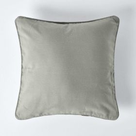 Cotton Plain Grey Cushion Cover