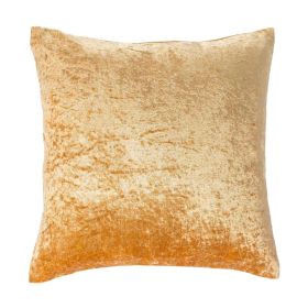 Mustard Gold Luxury Crushed Velvet Cushion Cover 