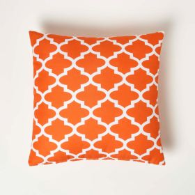 Orange Geometric Outdoor Cushion 45 x 45 cm