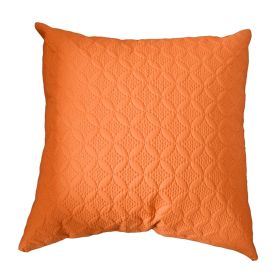 Ultrasonic Orange Quilted Embossed Cushion Cover