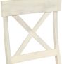 Chateau Shabby Chic Solid Mango Wood Pair of Dining Chairs White
